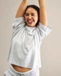 Oversized Tee, Bambusviskose, Grå