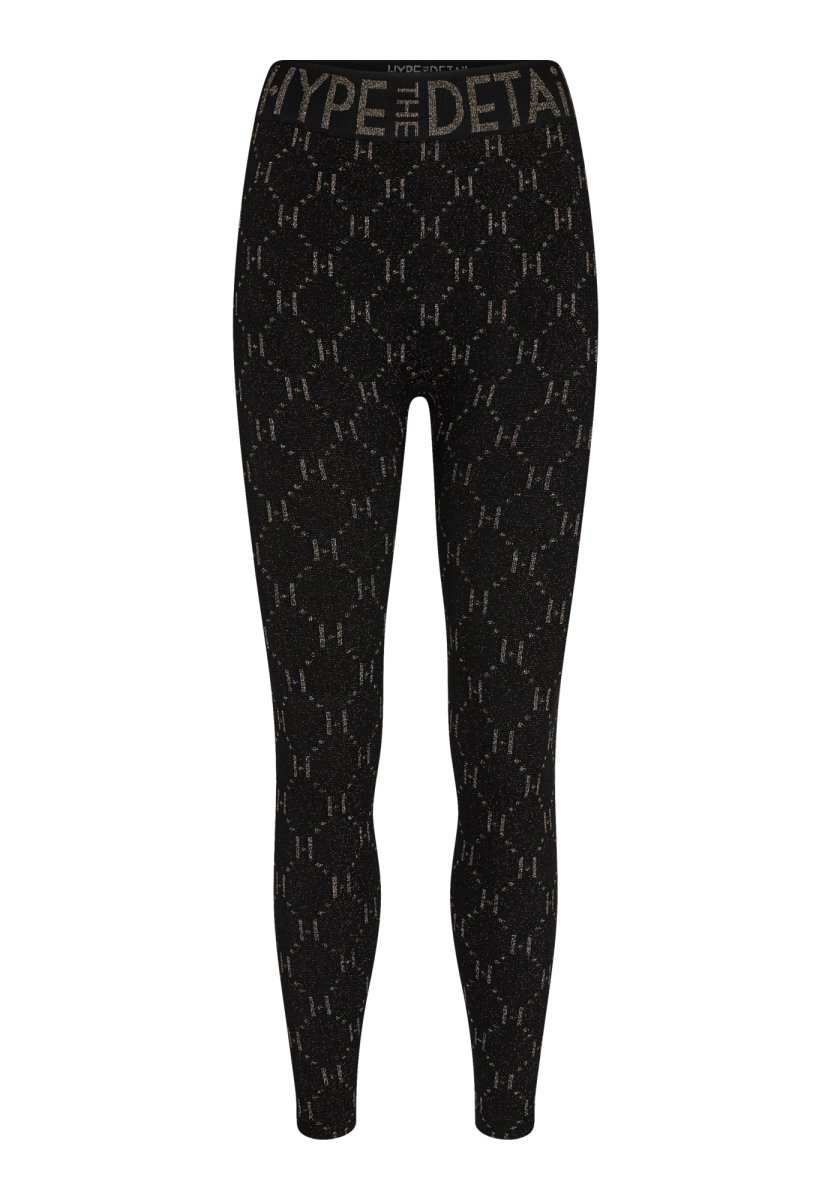 Hype the Detail Leggings "Logo" | Polyamid | Gylden - S/M