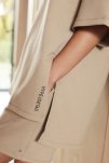 Sweatshorts "Oversize" | Polyester | Sand -Hype the Detail