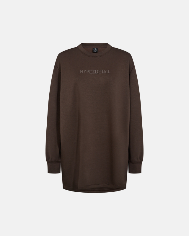 Sweatshirt "Oversize" | Polyester | Brun