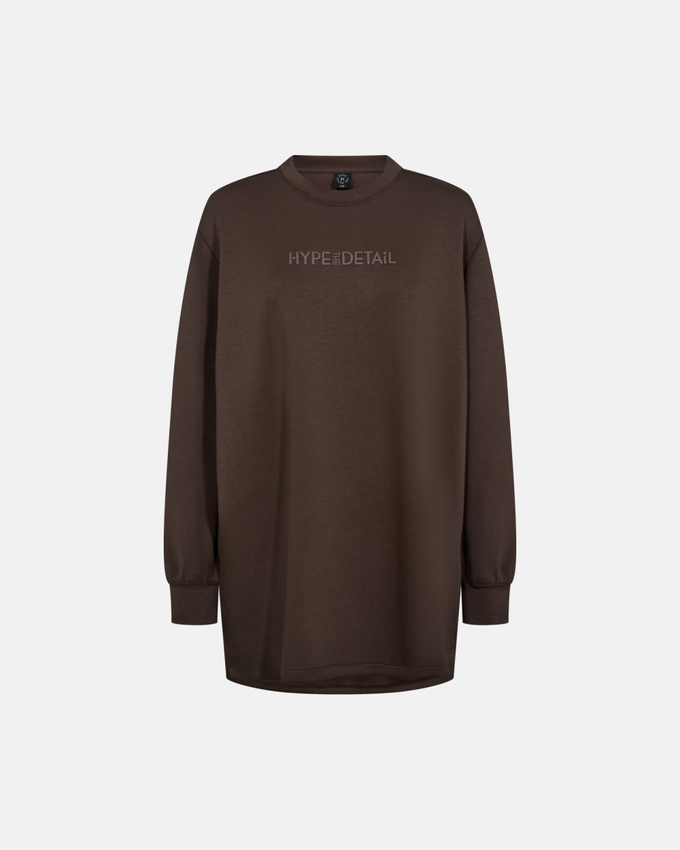 Hype the Detail Sweatshirt "Oversize" | Polyester | Brun - XS