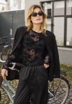 Bluse "Blonde" | Polyamid | Sort -Hype the Detail