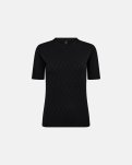 T-shirt "Logo" | Bomuld | Sort m. burn-out effekt -Hype the Detail