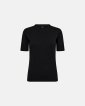 T-shirt "Logo" | Bomuld | Sort m. burn-out effekt - Hype the Detail