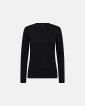 Langærmet t-shirt "Logo" | Bomuld | Sort m. burn-out effekt - Hype the Detail