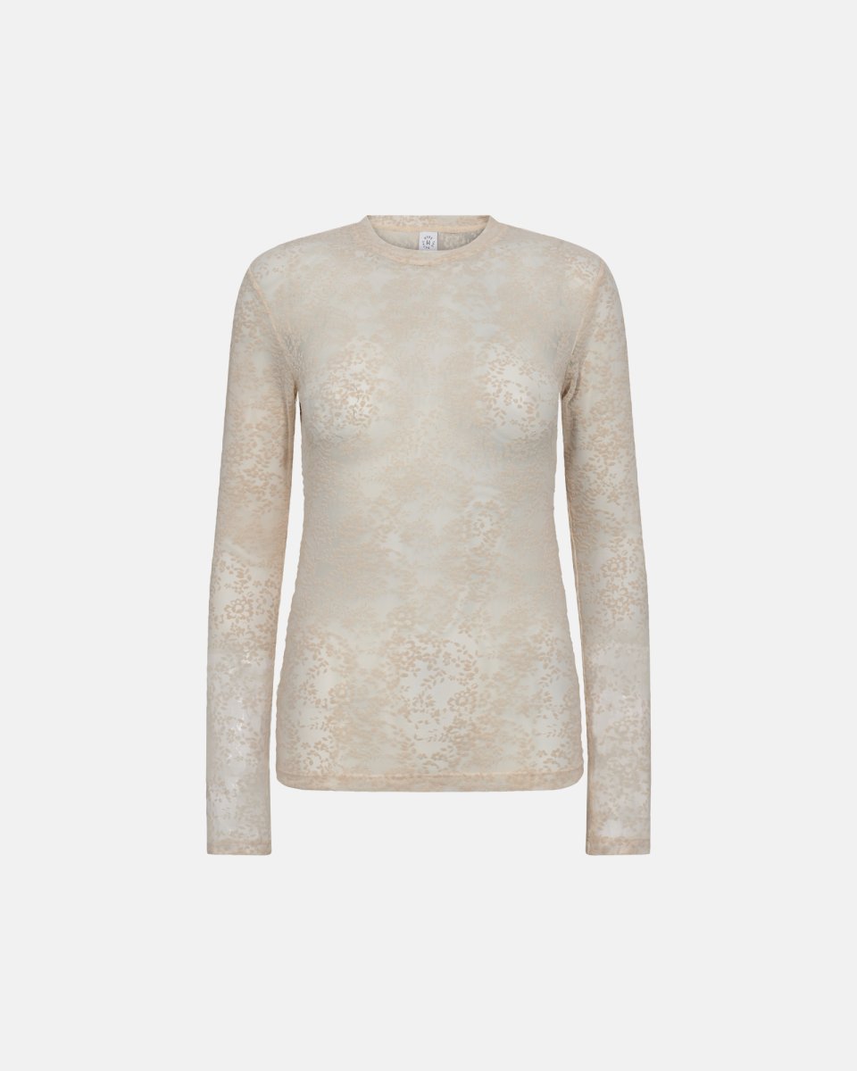 Hype the Detail Bluse "Blonde" | Polyamid | Creme - S