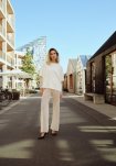Bluse "Blonde" | Polyamid | Creme -Hype the Detail