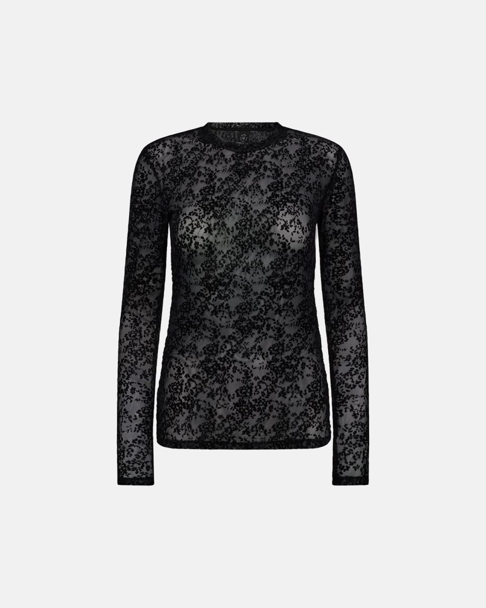 Hype the Detail Bluse "Blonde" | Polyamid | Sort - S