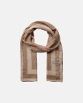 Halstørklæde "Logo" | Uld | Beige -Hype the Detail