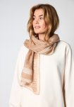Halstørklæde "Logo" | Uld | Beige -Hype the Detail