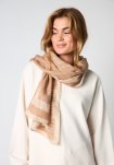Halstørklæde "Logo" | Uld | Beige -Hype the Detail
