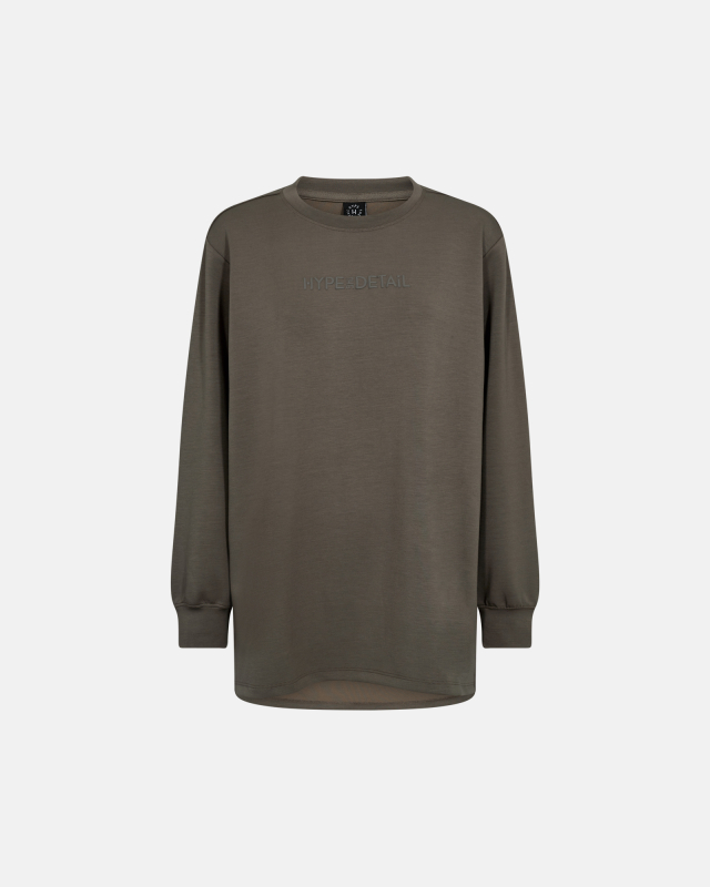 Sweatshirt "Oversize" | Polyester | Brun