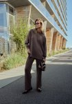 Sweatshirt "Oversize" | Polyester | Brun -Hype the Detail