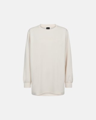 Sweatshirt "Oversize", Polyester, Råhvid