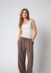 Sweatpants "Oversize", Polyester, Brun
