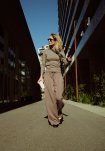 Sweatpants "Oversize", Polyester, Brun