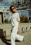 Sweatpants "Oversize" | Polyester | Råhvid -Hype the Detail