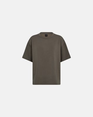 Sweat t-shirt "Oversize" | Polyester | Brun -Hype the Detail
