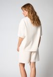 Sweat t-shirt "Oversize" | Polyester | Råhvid -Hype the Detail
