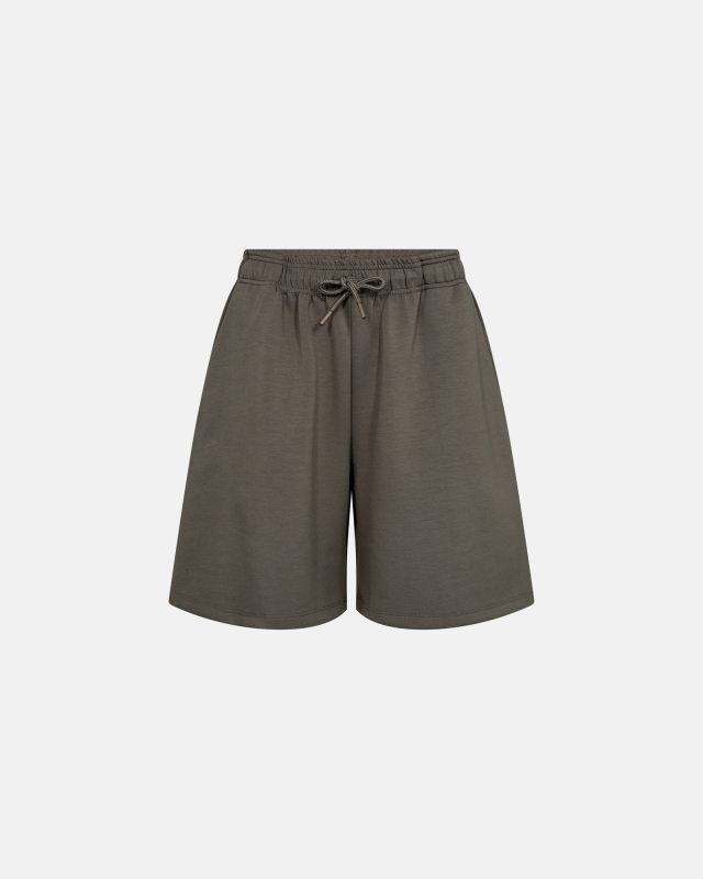 Sweatshorts "Oversize" | Polyester | Brun