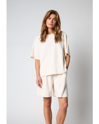 Sweatshorts "Oversize" | Polyester | Råhvid -Hype the Detail