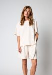 Sweatshorts "Oversize" | Polyester | Råhvid -Hype the Detail