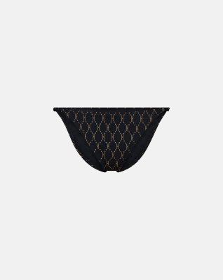 Bikiniunderdel "Tanga" | Polyamid | Sort -Hype the Detail