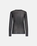 Bluse "Mesh", Polyester, Sort