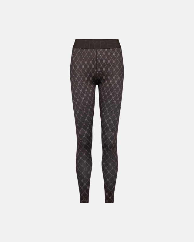 Leggings "Logo" | Polyester | Brun