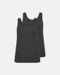Tanktop "Logo" 2-pak | Polyamid | Grå - Hype the Detail