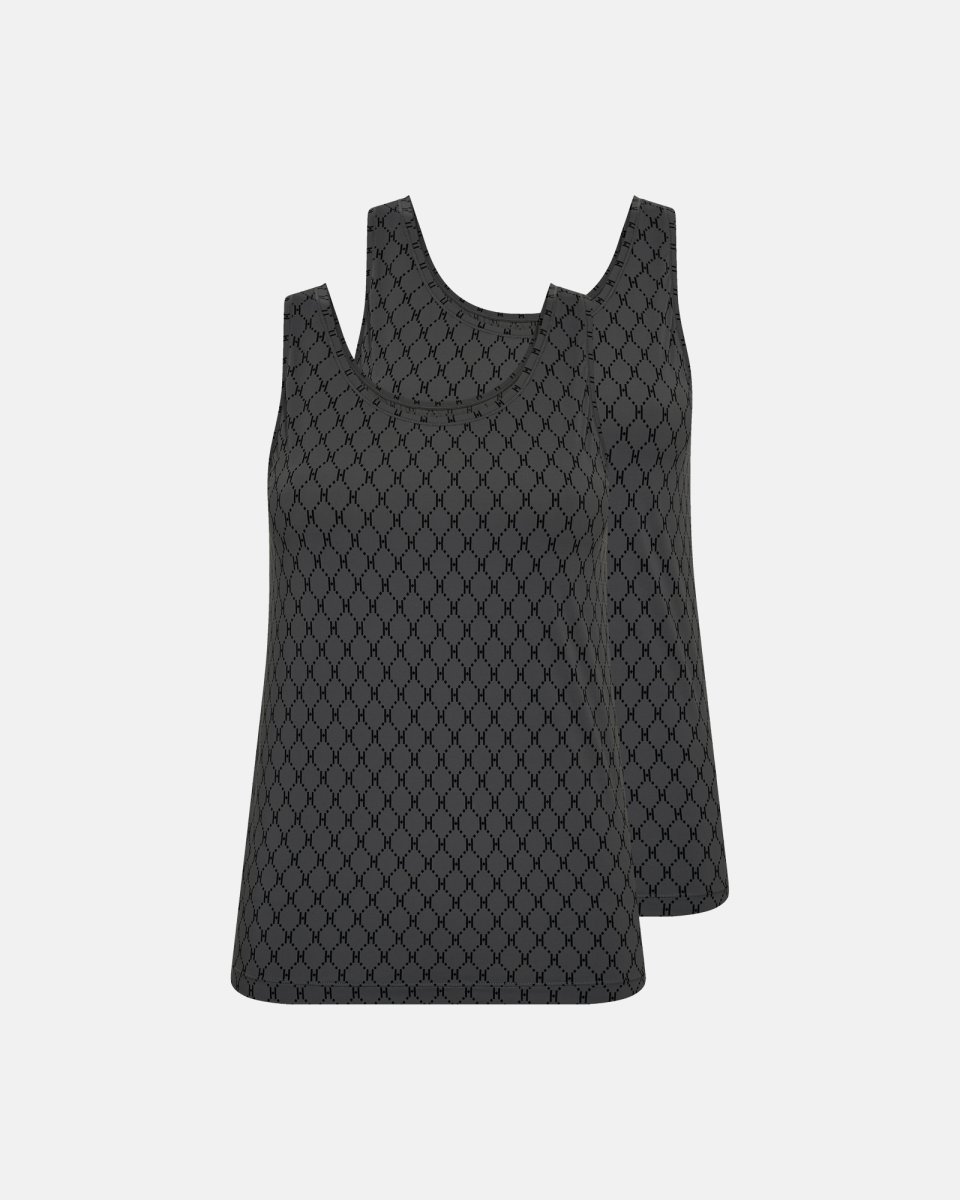 Hype the Detail Tanktop "Logo" 2-pak | Polyamid | Grå - S/M