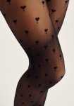 Strømpebukser "Heart" | 20 denier | Sort -Hype the Detail