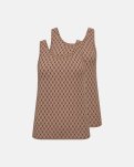 Tanktop "Logo" 2-pak | Polyamid | Sand -Hype the Detail