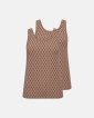 Tanktop "Logo" 2-pak | Polyamid | Sand - Hype the Detail