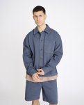 Overshirt 'armstrong' | 100% Bomuld | Blå -Resteröds