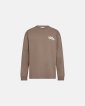Langærmet t-shirt | 100% bomuld | Brun - Resteröds