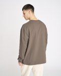 Langærmet t-shirt | 100% bomuld | Brun -Resteröds