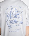T-shirt m. print "tas" | 100% bomuld | Hvid -Resteröds