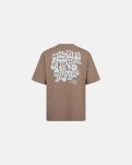 T-shirt m. print "tas" | 100% bomuld | Brun -Resteröds