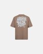 T-shirt m. print "tas" | 100% bomuld | Brun - Resteröds