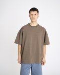T-shirt m. print "tas" | 100% bomuld | Brun -Resteröds