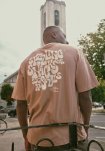 T-shirt m. print "tas" | 100% bomuld | Brun -Resteröds