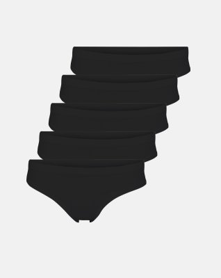 Tai 5-pak | GOTS bomuld | Sort -JBS of Denmark Women