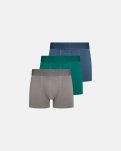 Tights "Gunnar" 3-pak | Bambusviskose | Grå/Grøn/Blå -Resteröds