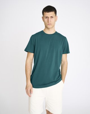 T-shirt "o-neck" | Bambusviskose | Grøn -Resteröds