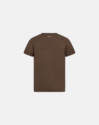 T-shirt 'o-neck' | Bambusviskose | Brun -Resteröds