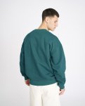 Sweatshirt crewneck "drake" | 100% bomuld | Grøn m. print -Resteröds