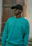 Sweatshirt crewneck "drake" | 100% bomuld | Grøn m. print -Resteröds