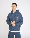 Hoodie m. backprint "jay" | 100% bomuld | Blå -Resteröds