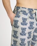 Badeshorts "willy" | 100% polyester | Blå m. mønster -Resteröds